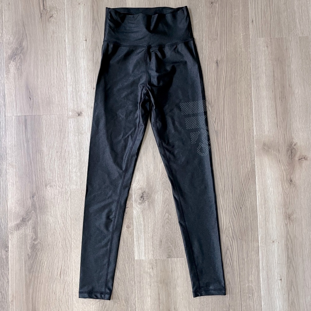 adidas • Climalite shiny glossy logo leggings
